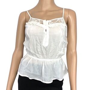 Forever 21 Spaghetti Strap Top White Size S